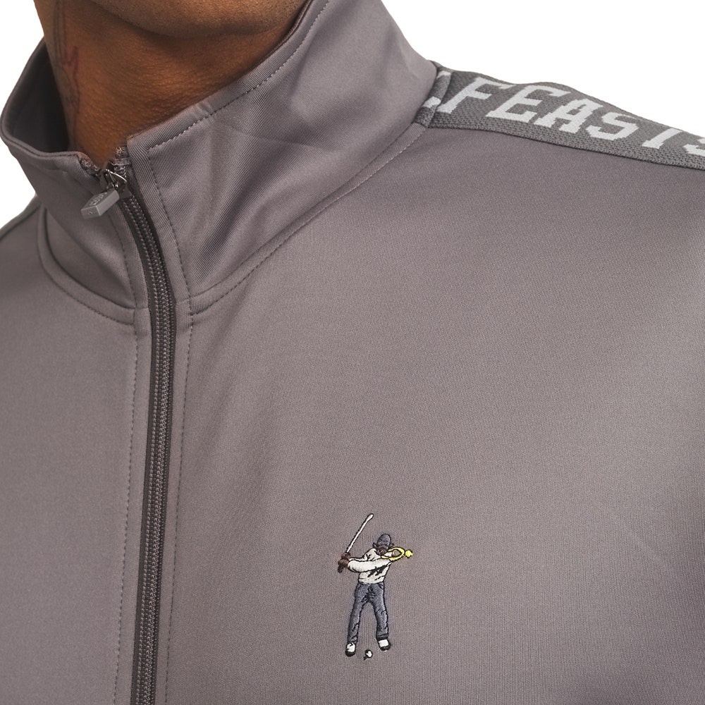 Eastside Golf Mid Layer - Track Jacket FZ - Charcoal AW24