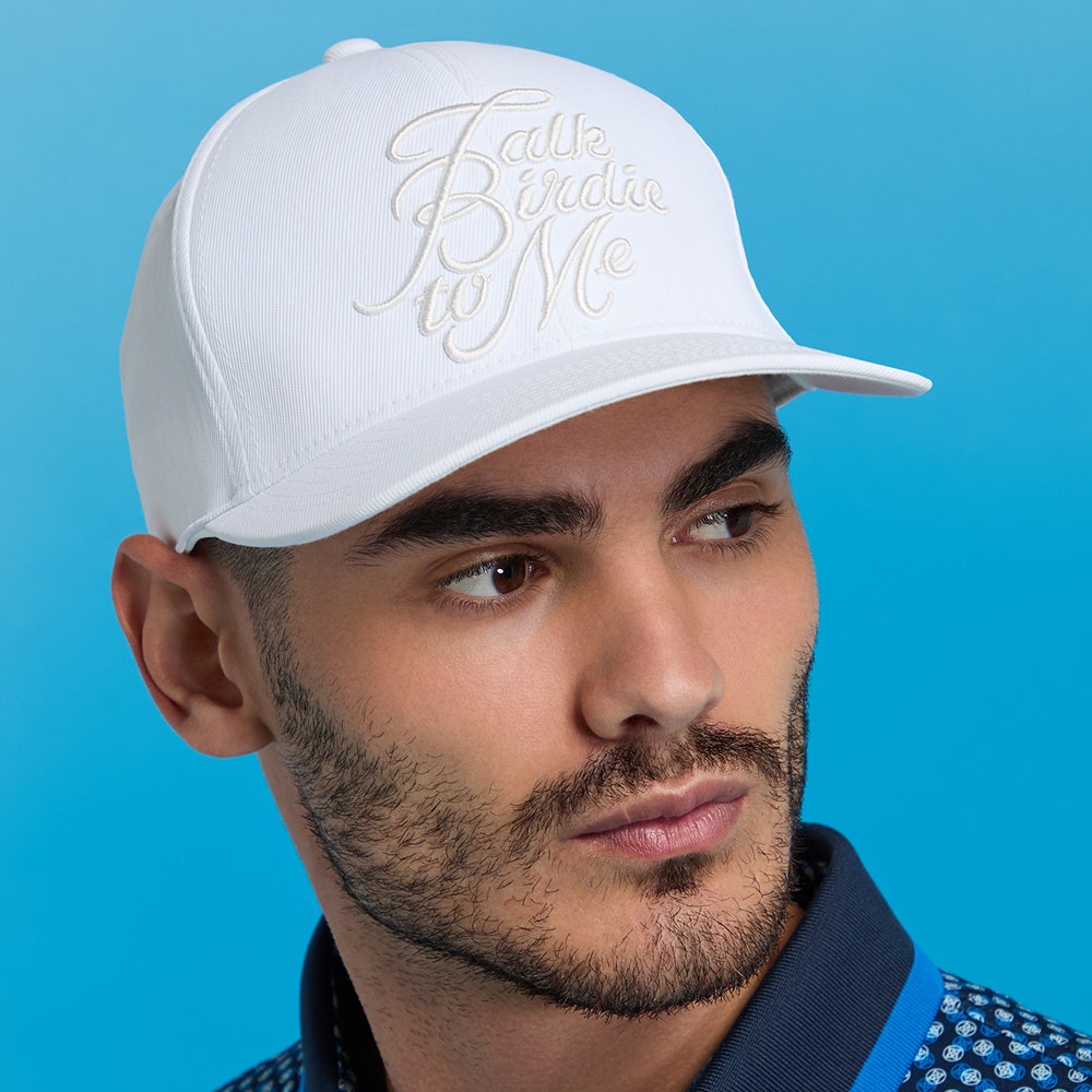 G/FORE Golf Cap - Talk Birdie To Me Snapback - Snow SS25