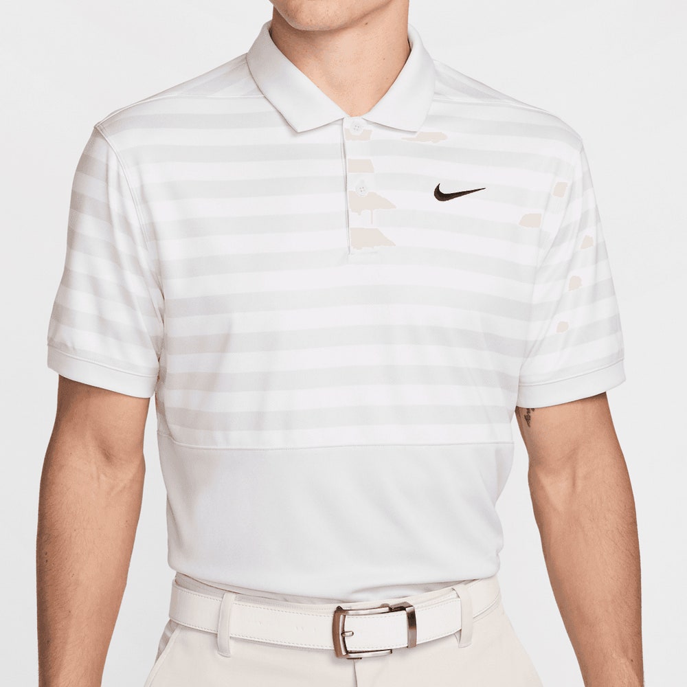 Nike Golf Shirt - NK DF Victory+ Block Stripe Polo - Photon