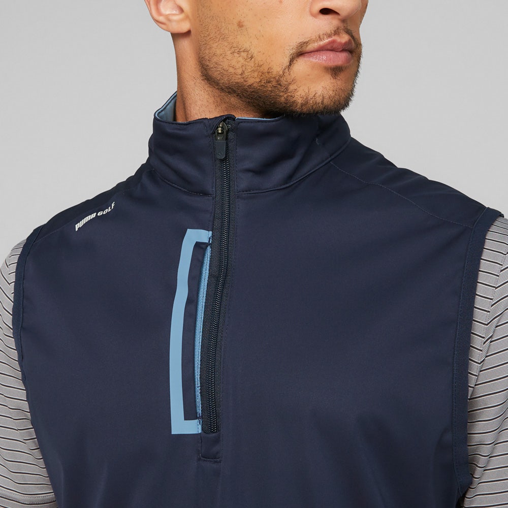PUMA Golf Gilet - Momentum Wind Vest - Navy Blazer SS24