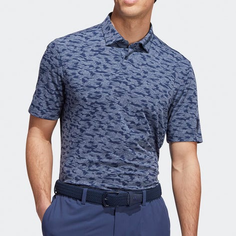 adidas Golf Shirt - Go-To Camo Polo - Collegiate Navy AW22
