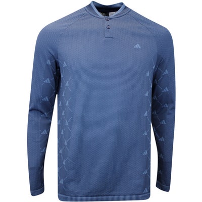 adidas Golf Shirt - Primeknit TOUR LS Polo - Collegiate Navy AW23