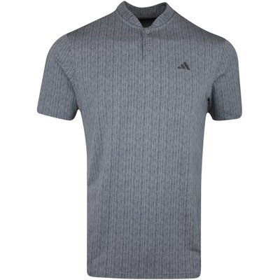 adidas Golf Shirt - Printed Sport Collar Polo - Grey Six SS24