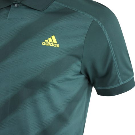 adidas Golf Shirt - Statement Print Polo - Shadow Green AW22