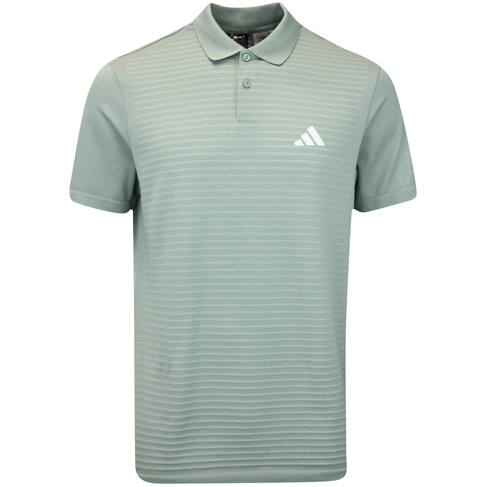 adidas Ultimate365 Diamond Jacquard Polo Shirt - Blue | Free