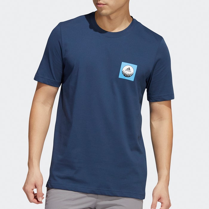 adidas Golf T-Shirt - Core Patch Tee - Crew Navy AW22