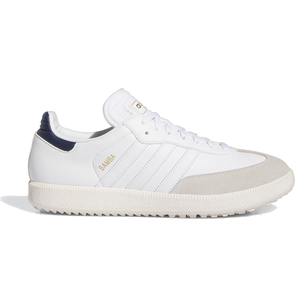 adidas Golf Shoes Samba Spikeless White Navy AW23