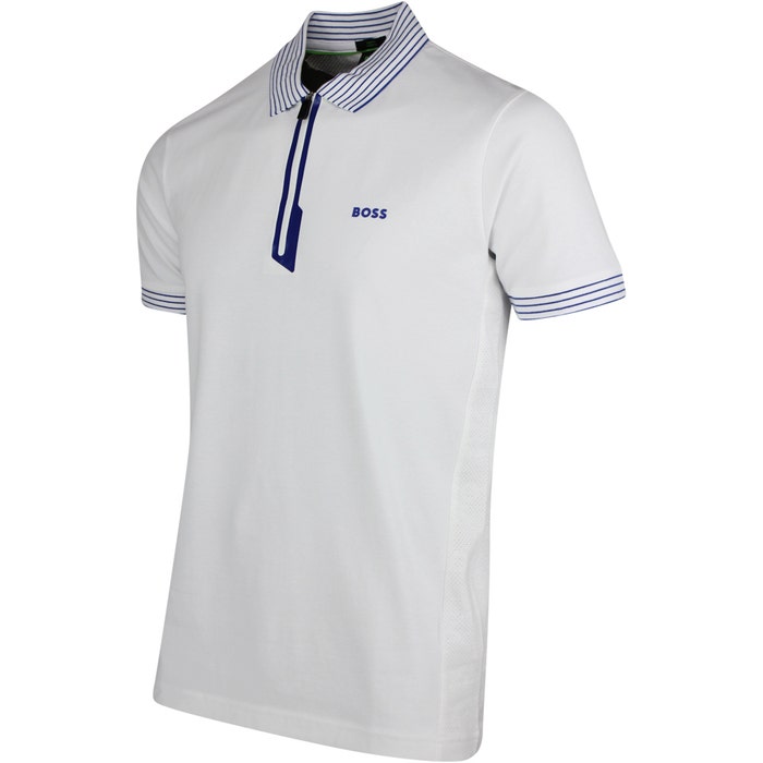 BOSS Golf Shirt - Philix QZ Slim - Training White FA22