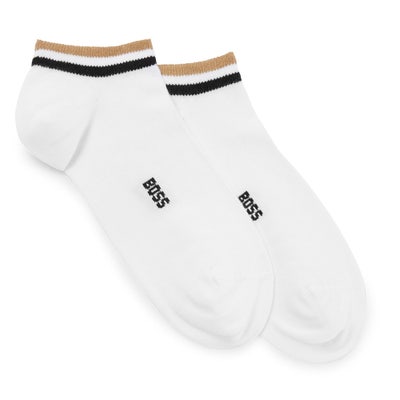 BOSS Golf Socks - 2P AS Uni stripe CC - 2 Pack White WI23