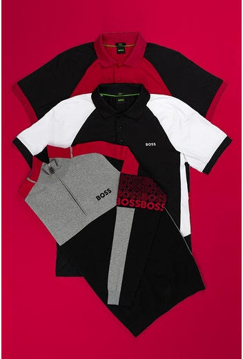 BOSS Golf - Black x White x Pink - Outfit Laydown SP23