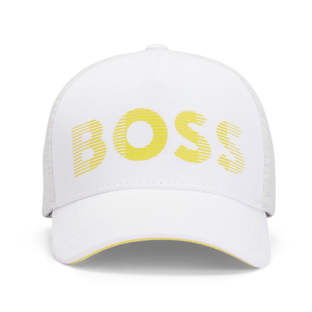 BOSS Golf Cap - Metastripe Logo - Training White FA23