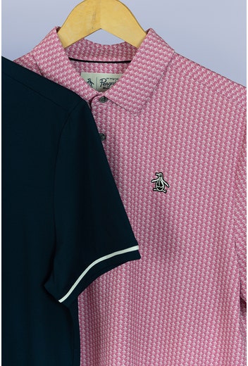 Cameron Smith - Masters Sunday - Pink Printed Golf Shirt 2023