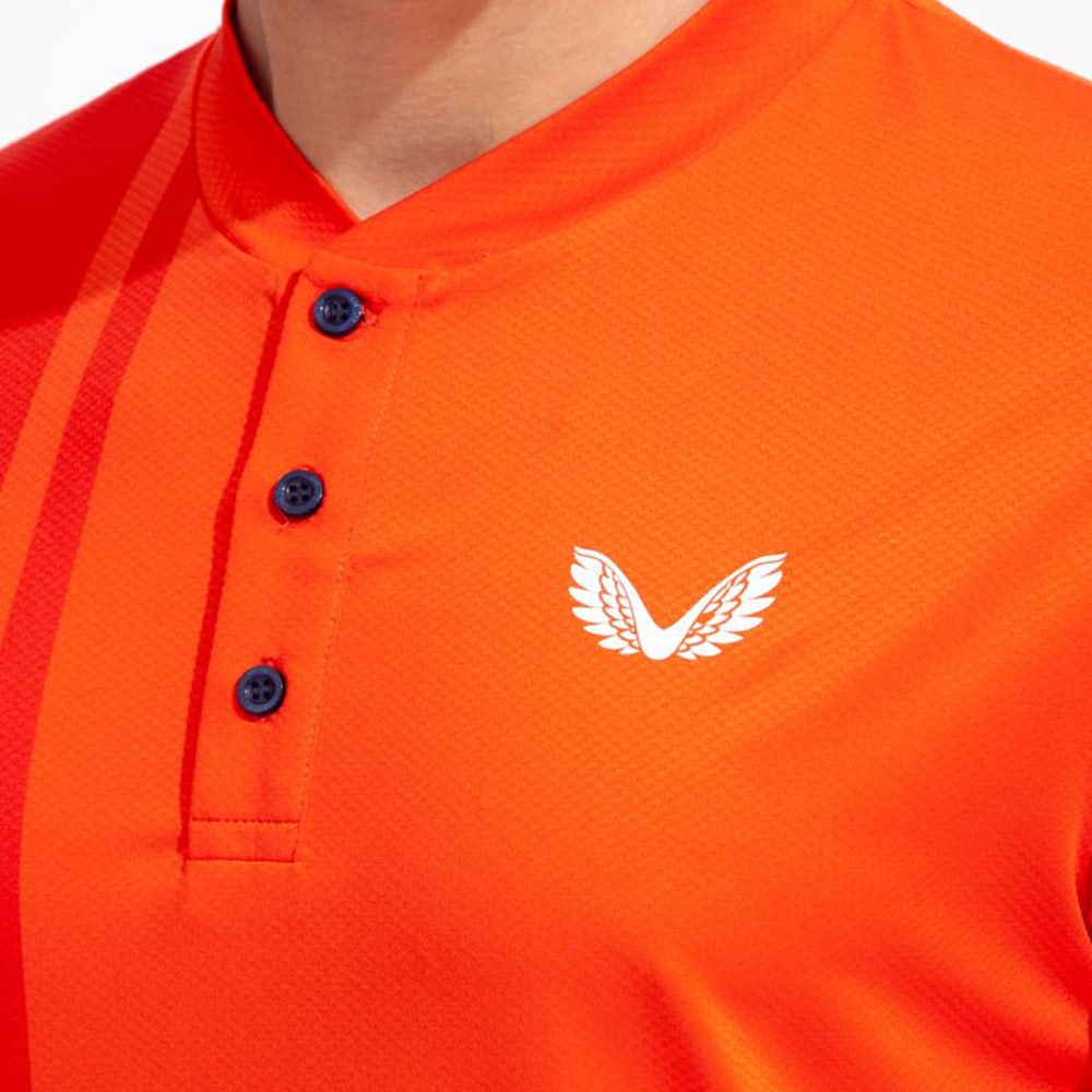 Frogger Golf Fly Dry Performance Golf Polo Shirt - Black/Orange - X La 春先取りの