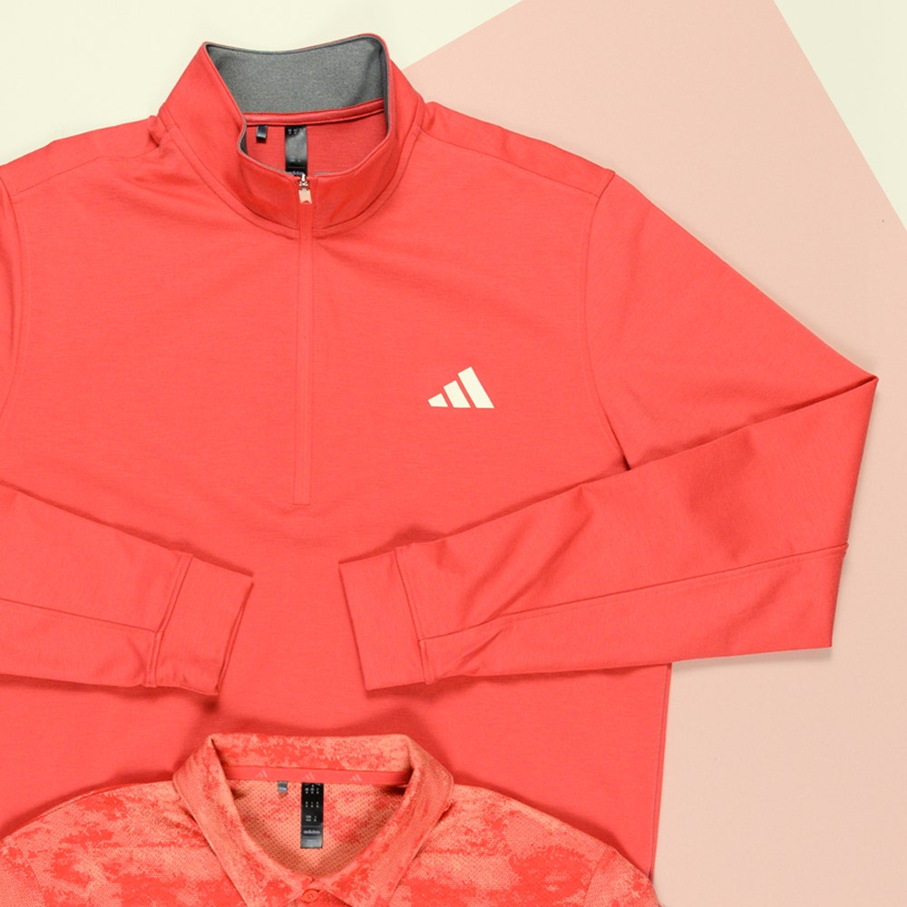 adidas Golf Pullover - Elevated QZ - Preloved Scarlet SS24