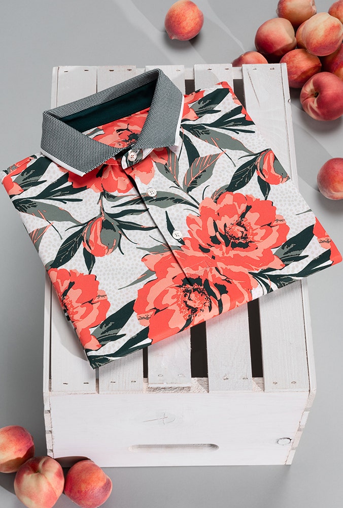 PUMA Golf - Repeating Flamingo Print Shirt - Spring Summer 2023