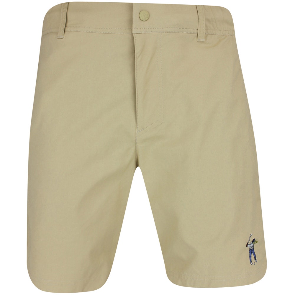 Khaki golf shorts mens on sale