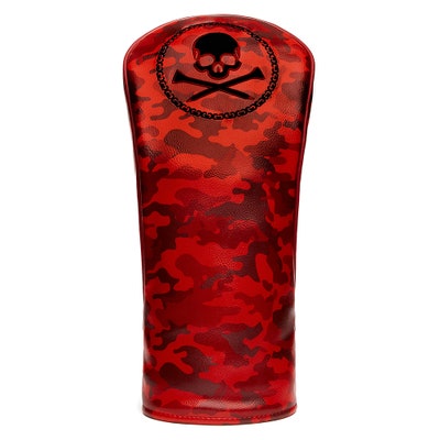 G/FORE Golf Headcover - Skull & Tees Driver - Poppy Camo SP23