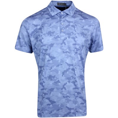 G/FORE Golf Shirt - Icon Camo Polo - Colony Blue FA22