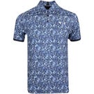 Golfposer x Macade Golf Shirt - Blade Collar Polo - Blue Floral 2022