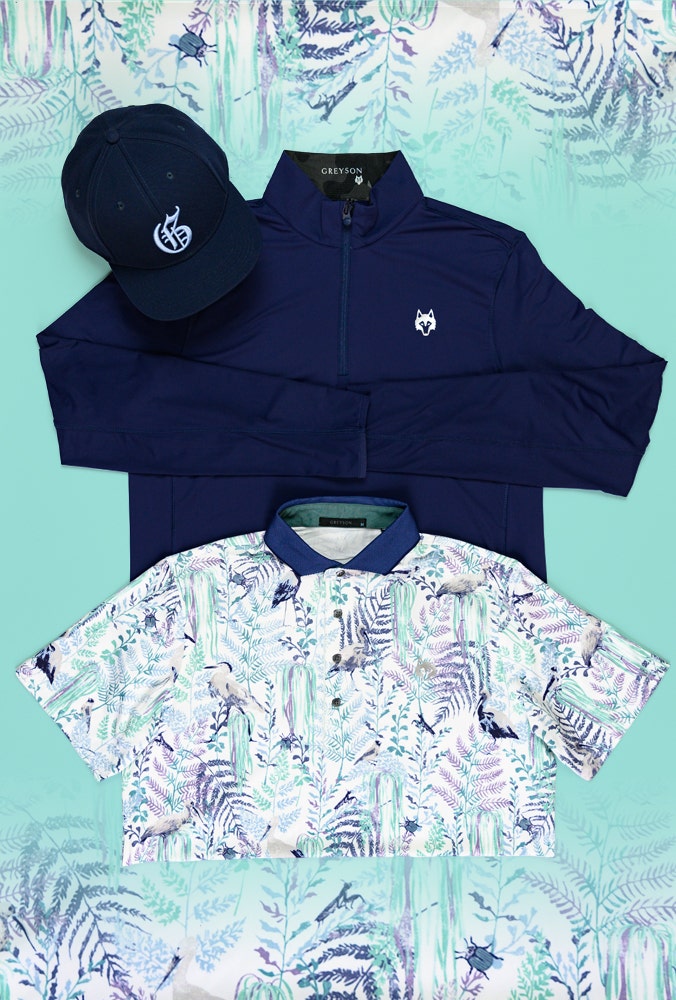 Greyson Golf Pullover - Tate Performance QZ - Maltese Blue SS25