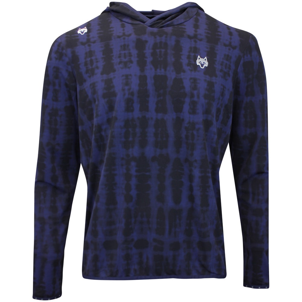 Greyson Golf Jumper Shibori Colorado Hoodie Maltese Blue SS24