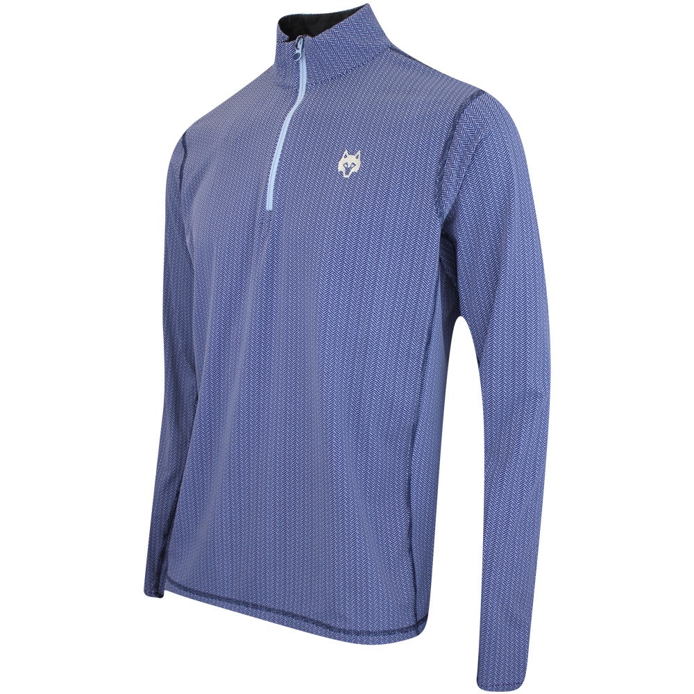 Greyson Golf Pullover - Tate QZ - Herringbow Print AW24 Greyson Golf Pullover - Tate QZ - Herringbow Print AW24