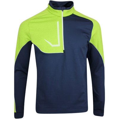 Galvin Green Golf Pullover - Daxton Insula - Navy - Lime AW22