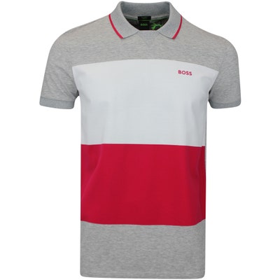 BOSS Golf Shirt - Palle Regular - Grey Melange SP23
