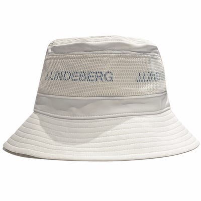 J.Lindeberg Golf Hat - Denver Bucket - White SS22