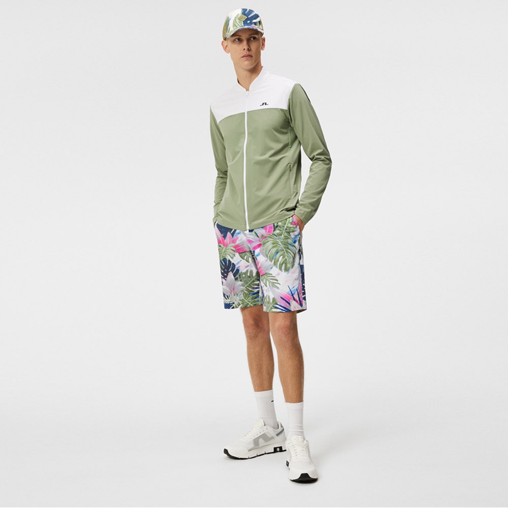 J.Lindeberg Golf Jacket - Jeff Hybrid FZ - Oil Green SS24 J.Lindeberg Golf Jacket - Jeff Hybrid FZ - Oil Green SS24