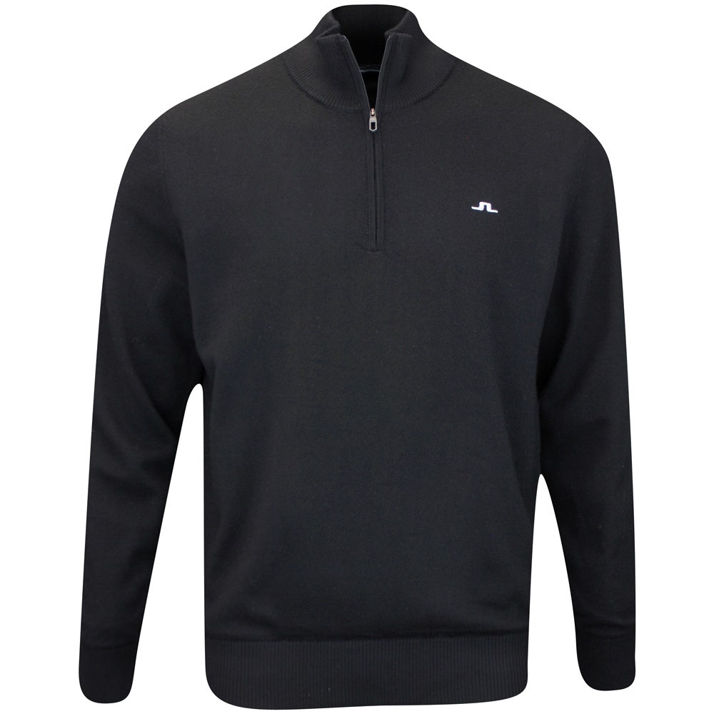 J.Lindeberg Golf Jumper - Jeffrey Windbreaker QZ - Black AW24 J.Lindeberg Golf Jumper - Jeffrey Windbreaker QZ - Black AW24