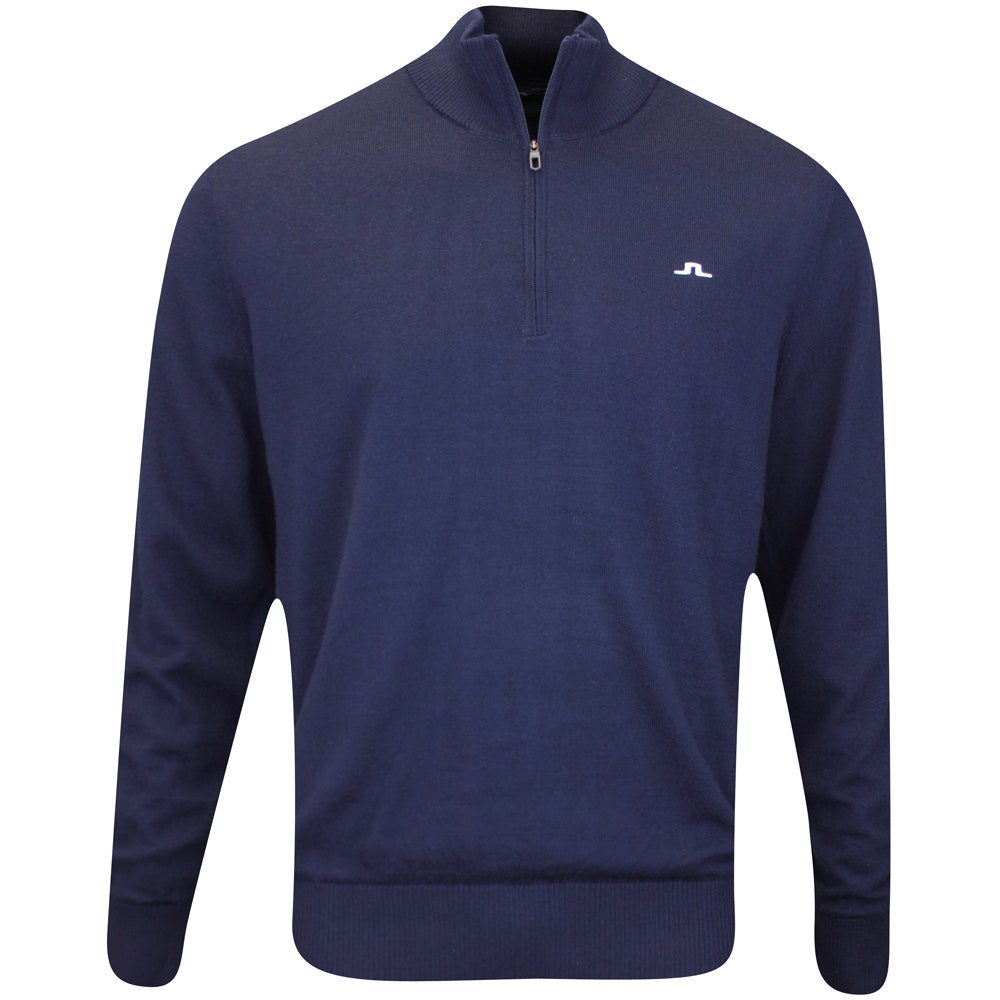 J.Lindeberg Golf Jumper - Jeffrey Windbreaker QZ - JL Navy AW24