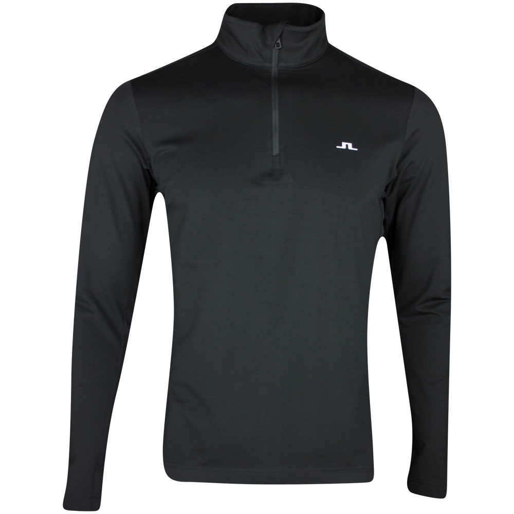 J.Lindeberg Golf Mid Layer - Heath Strike QZ - Black SS25
