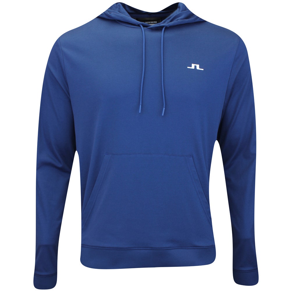 J.Lindeberg Golf Pullover - Roland Hoodie - Estate Blue SH24