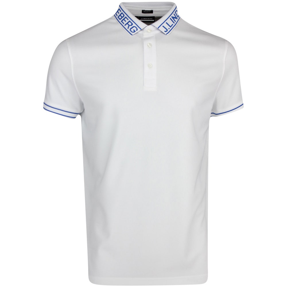 J.Lindeberg Golf Shirt - Austin Regular Fit - White SS22