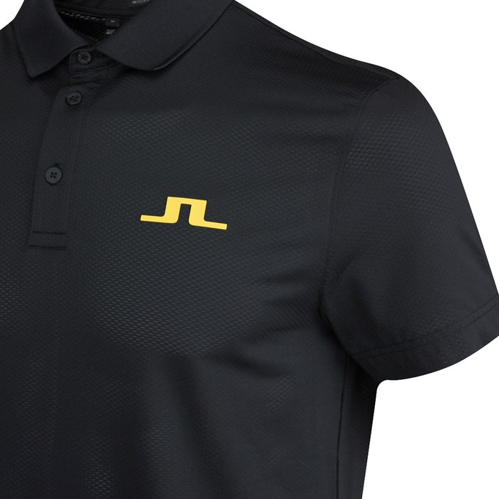 J.Lindeberg Golf Shirt - Bridge Regular Fit - Black AW22