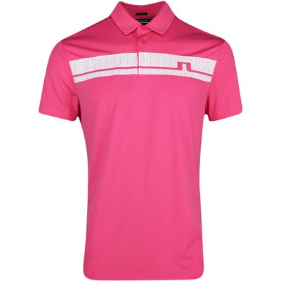 J.Lindeberg Golf Shirt - Clark Regular Fit - Hot Pink SS22