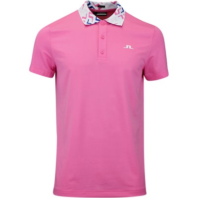 J.Lindeberg Golf Shirt - Glen Regular Fit - Azalea Pink HS23