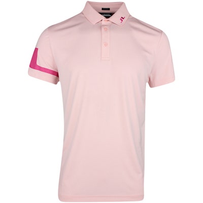 J.Lindeberg Golf Shirt - Heath Regular Fit - Powder Pink SS24