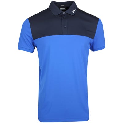 J.Lindeberg Golf Shirt - Jeff Regular Fit - Nautical Blue AW22