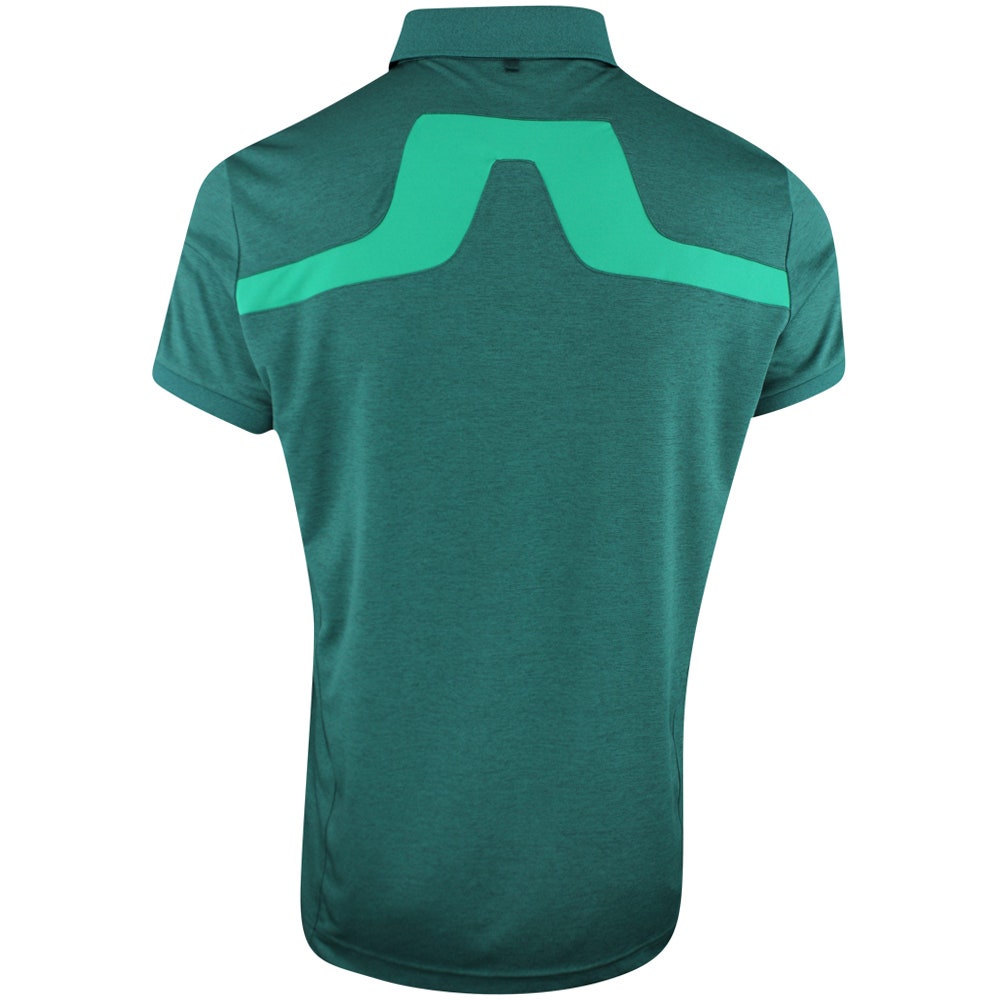 J.Lindeberg Golf Shirt - Heath Regular Fit - Rain Forest SS23