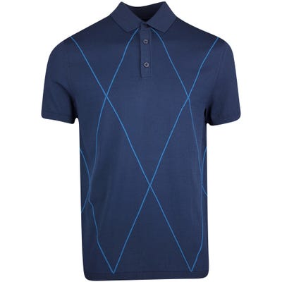 J.Lindeberg Golf Shirt -  Luka Knit Polo - JL Navy HS22
