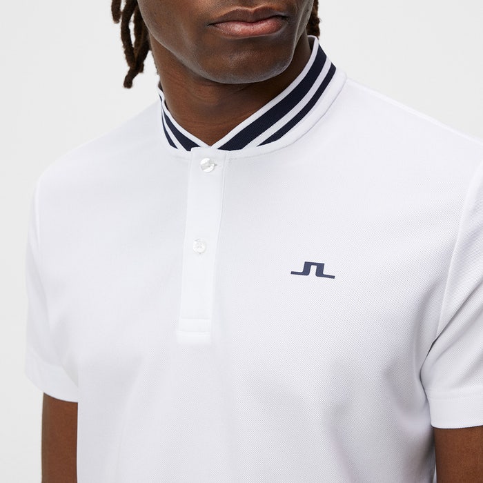 J.Lindeberg Golf Shirt - Tyson Regular Fit - White SS23