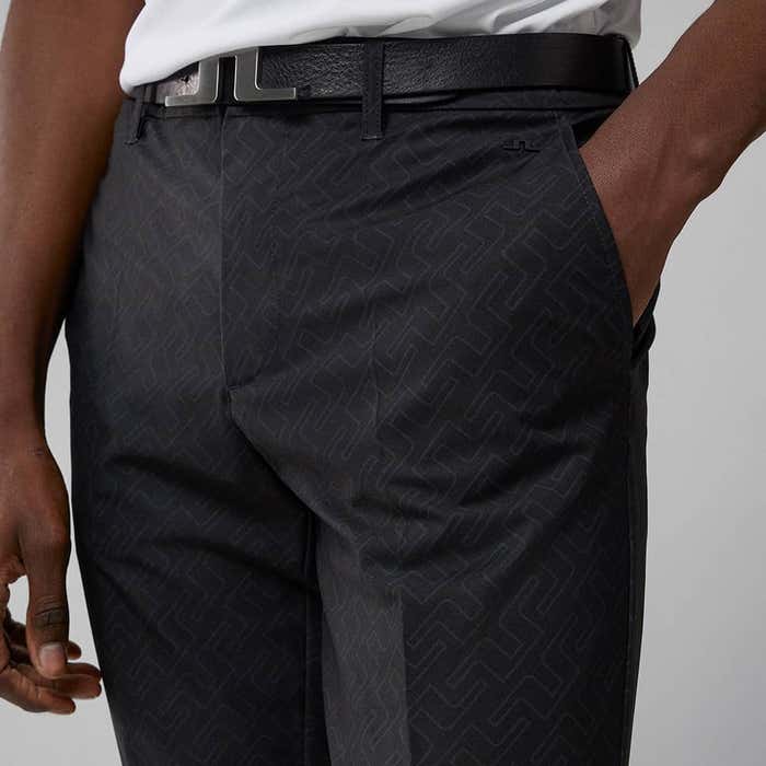 J.Lindeberg Golf Trousers - Ellott Pant Slim - Black Print AW22