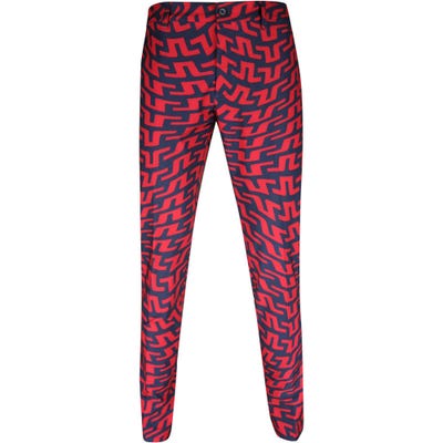 J.Lindeberg Golf Trousers - Princeton Pant Slim - Red Swirl AW22