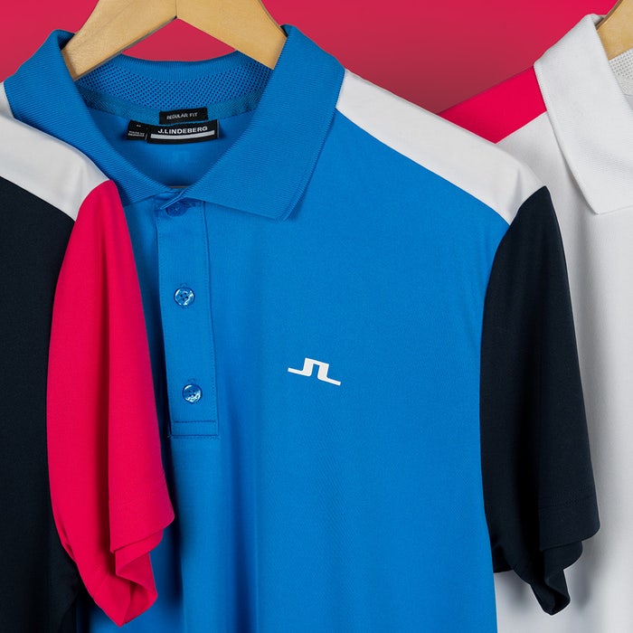 J.Lindeberg Golf Shirt - Andi Regular Fit - Brilliant Blue SS23