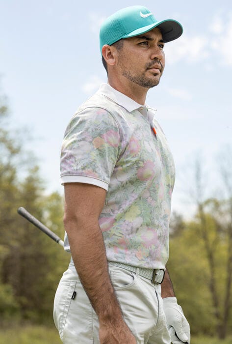 Sandy Conjugate Diagnose Jason Day - Floral Nike Golf Shirt - US Open 2019