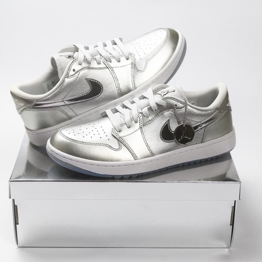 Nike Golf Shoes - Air Jordan 1 Low G - Metallic Silver NRG 2023