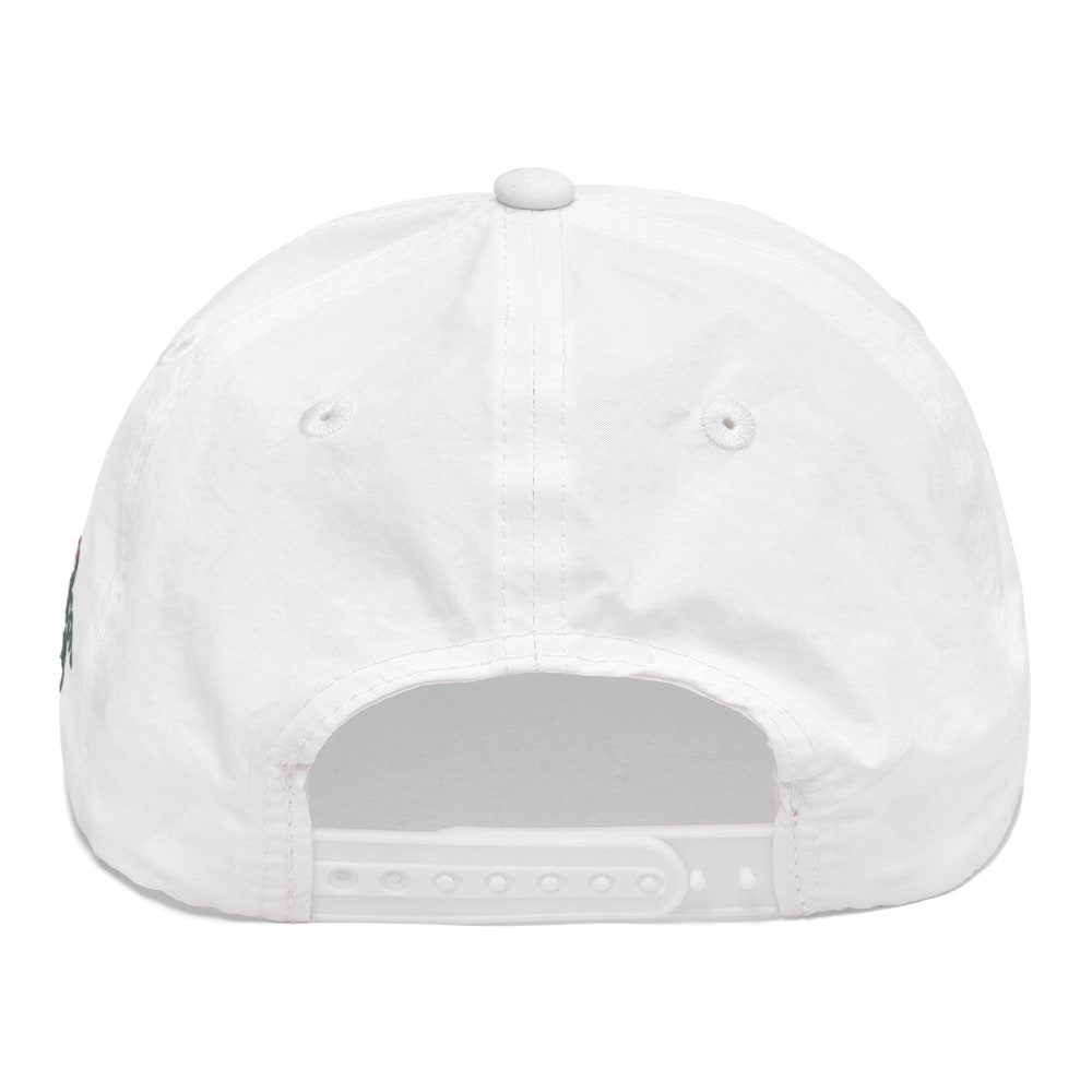 Malbon Golf Cap - Pimento Rope Hat - White SS24