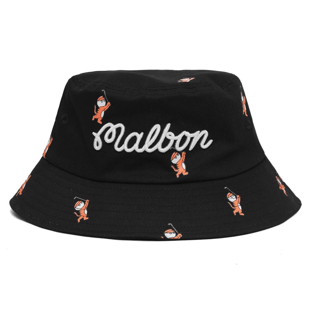 Malbon Golf Bucket Hat Tiger Buckets AOP Black AW23